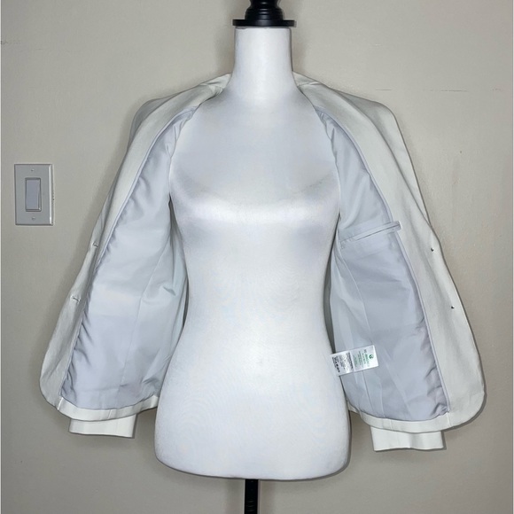 J.Crew Factory Two-button blazer Color White BO097 Size 00Petite - Picture 7 of 15